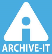 blue icon with the logo for archive-it