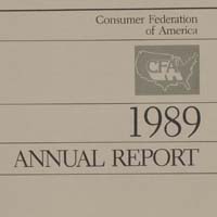 Consumer Federation of America Annual Reports cover image
